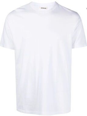 Auralee Men’s White Short-Sleeve Crew T-Shirt